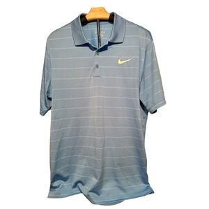 Nike Dri-Fit Golf Polo Mens Size M Blue